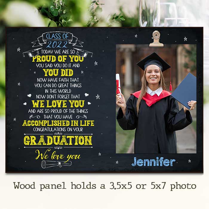 Today We Are So Proud Of You - Personalized Photo Frame
