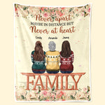 Custom Name Family Gifts for Sisters - Personalized Blanket