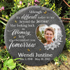 Looking Back In Memory Help Comfort You - Personalized Memorial Stone, Human Grave Marker - Upload Image, Memorial Gift, Sympathy Gift