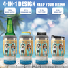 Travel Partners For Life - Personalized Can Cooler - Gift For Couples, Husband Wife