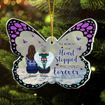 Custom Name Memorial Butterfly Gifts - Personalized Ornament