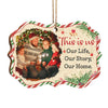 Our Life Our Story Our Home - Personalized Custom Benelux Shaped Wood Christmas Ornament, Personalized Portrait Family Photo, Custom Photo Ornament - Upload Image, Gift For Family, Christmas Gift