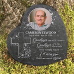 Until We Meet Again - Personalized Memorial Stone, Human Grave Marker - Upload Image, Memorial Gift, Sympathy Gift