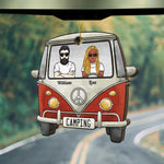 Home Is Where You Park It - Gift For Camping Couples, Personalized Custom Car Shaped Wood Christmas Ornament