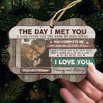 Custom Photo Couple Love Story Gifts - Personalized Ornament