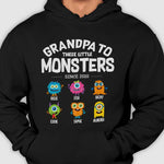 Grandpa To These Little Monsters - Gift For Dad, Grandpa - Personalized Unisex T-Shirt, Hoodie