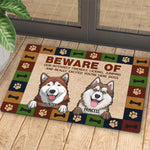 Beware Of Our Intensely - Personalized Decorative Mat - Gift For Dog Lovers, Dog Owners, Dog Gift, Gift For Pet Lovers