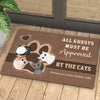 Welcome To Paw House - Personalized Decorative Mat - Gift For Pet Lovers