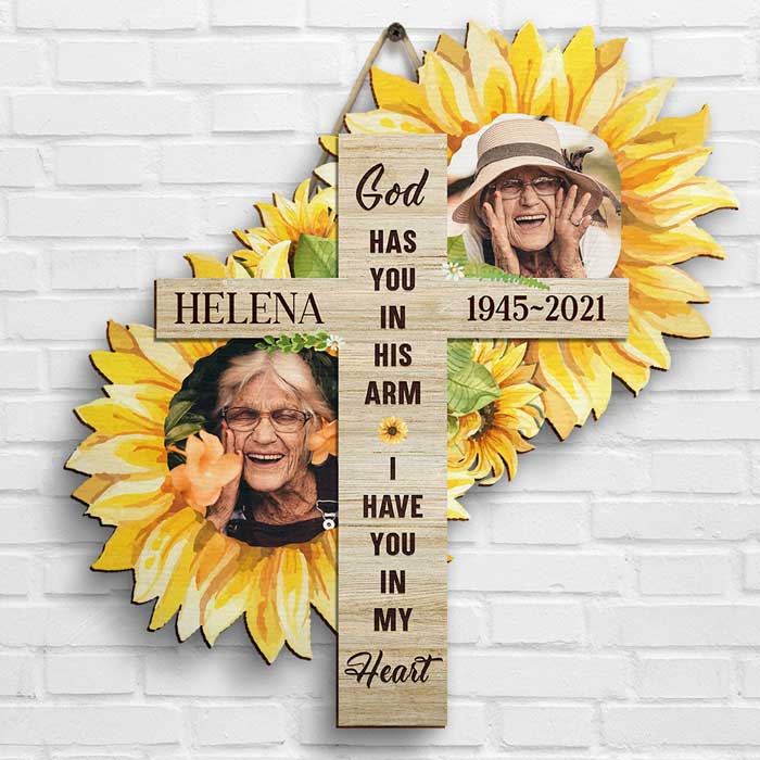 I Have You In My Heart - Upload Image - Personalized Shaped Wood Sign