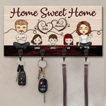 Our Life Our Sweet Home - Personalized Key Hanger, Key Holder - Gift For Couples, Husband Wife