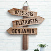 You Belong With Me - Gift For Couples, Personalized Shaped Wood Sign