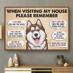 When Visiting Our Home Please Remember - Personalized Horizontal Poster