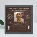 Your Love Is A Treasure - Memorial Personalized Custom Pet Loss Sign, Collar Frame - Upload Image, Sympathy Gift, Gift For Pet Owners, Pet Lovers