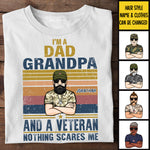 Custom Name Dad Grandpa Veteran Gifts - Personalized Apparel