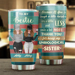 Custom Name Bestie Sister Gifts - Personalized Tumbler