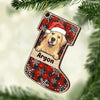 Have A Magical Holiday Season - Happy Cats And Dogs - Personalized Custom Stocking Shaped Wood Christmas Ornament
