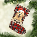 Have A Magical Holiday Season - Happy Cats And Dogs - Personalized Custom Stocking Shaped Wood Christmas Ornament