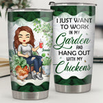 Hang Out With My Chickens - Personalized Tumbler - Gift For Gardening Lovers