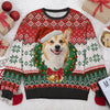 To My Human, Wish You A Furry Christmas - Dog & Cat Personalized Custom Ugly Sweatshirt - Unisex Wool Jumper - Upload Image, Christmas Gift For Pet Owners, Pet Lovers