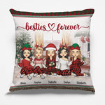 Custom Name Besties Christmas Gifts - Personalized Pillow