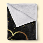 Our Love Story - Couple Personalized Custom Blanket - Valentine Gift For Husband Wife, Anniversary