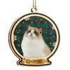 Here Comes Santa Paws - Personalized Custom Round Shaped Wood Photo Christmas Ornament - Upload Image, Gift For Pet Lovers, Christmas Gift