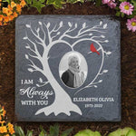 I'm Always With You - Personalized Memorial Stone, Human Grave Marker - Upload Image, Memorial Gift, Sympathy Gift