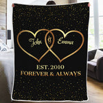 Our Love Story - Couple Personalized Custom Blanket - Valentine Gift For Husband Wife, Anniversary