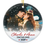 Custom Photo Couple Christmas Gifts - Personalized Ornament