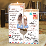 Mother Daughter Inspirational Gift for Daughter - Color Candle Holder