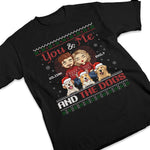 You, Me And The Dogs - Couple Personalized Custom Unisex T-shirt, Hoodie, Sweatshirt - Christmas Gift For Husband, Wife, Couple