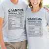Amazing Grandpa And Grandma Of An Awesome Family - Personalized Matching Couple T-Shirt - Gift For Couple, Husband Wife, Grandparents