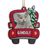 Woof You A Merry Christmas, Parents - Personalized Custom Car Shaped Wood Photo Christmas Ornament - Upload Image, Gift For Pet Lovers, Christmas Gift