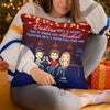 Besties We’re Like A Really Small Gang - Bestie Personalized Custom Pillow (Insert Included) - Christmas Gift For Best Friends, BFF, Sisters