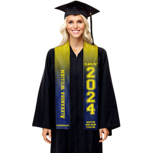 TW - Class of 2024 Best Gift For Graduation's Day - Personalized Graduation Stole