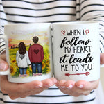 When I Follow My Heart It Leads Me To You - Gift For Couples, Personalized Mug