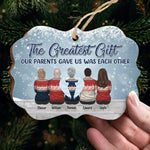 Life Is Better With Brothers And Sisters - Personalized Custom Benelux Shaped Wood, Aluminum Christmas Ornament - Gift For Siblings, Christmas New Arrival Gift