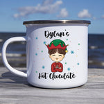 Custom Name Christmas Hot Chocolate Gifts for Kids - Personalized Camp Mug