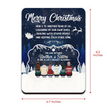 Dealing With Stupid People & Keeping Each Other Sane - Personalized Custom Christmas Wooden Card With Pop Out Ornament - Gift For Family, Christmas Gift