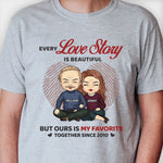 Ours Is My Favorite - Personalized Unisex T-shirt - Gift For Couples, Husband Wife