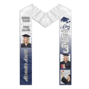 Congratulations Custom Graduation Stole - Personalized Graduation Stole Class Of 2024 Graduation Gifts