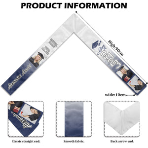 Congratulations Custom Graduation Stole - Personalized Graduation Stole Class Of 2024 Graduation Gifts