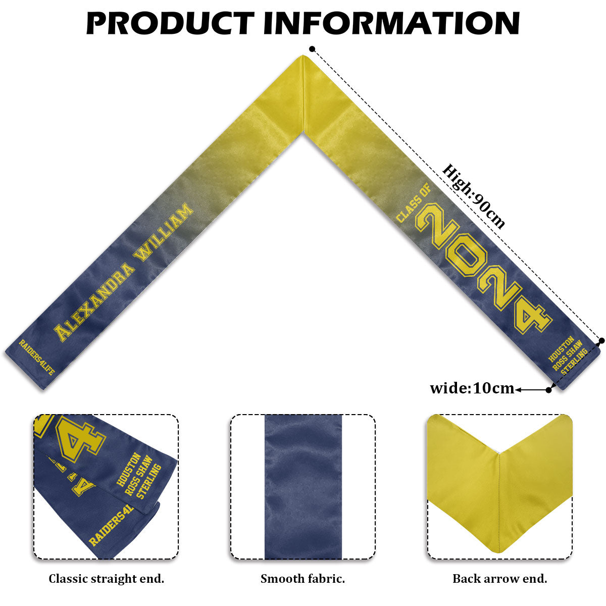 TW - Class of 2024 Best Gift For Graduation's Day - Personalized Graduation Stole.