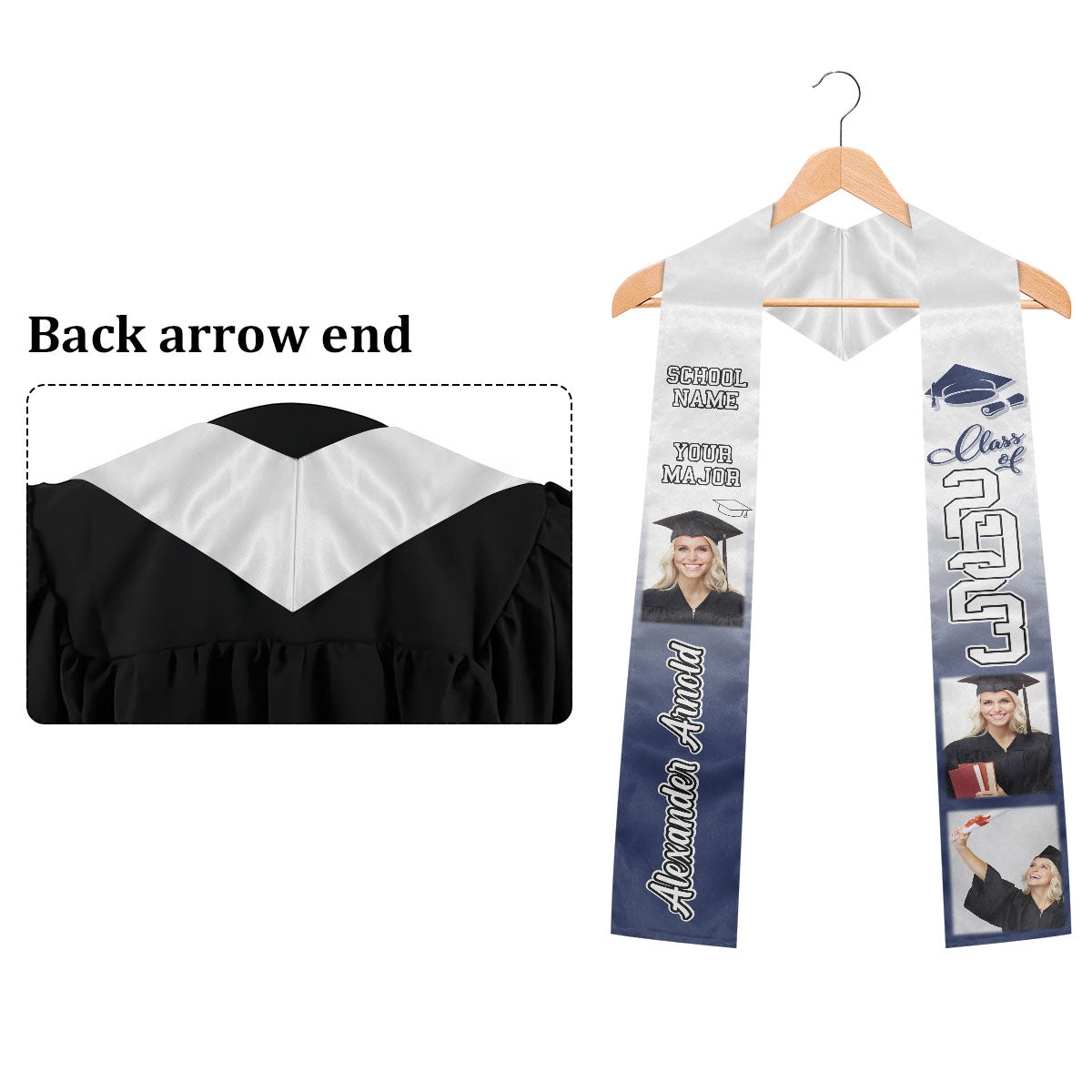 Congratulations Custom Graduation Stole - Personalized Graduation Stole Class Of 2024 Graduation Gifts