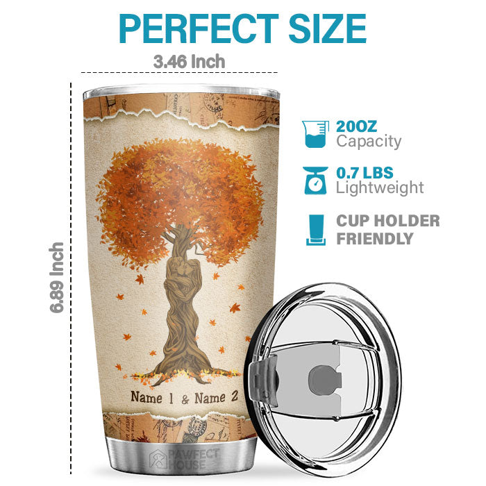 I Choose You At The Beginning And End Of Every Day - Personalized Tumbler - Gift For Couple, Husband Wife, Anniversary, Engagement, Wedding, Marriage Gift