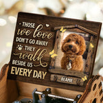 Those We Love Walk Beside Us Every Day - Personalized Music Box - Upload Image, Memorial Gift, Sympathy Gift