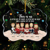 A Whole Lot Of Love - Family Personalized Custom Ornament - Acrylic Benelux Shaped - Christmas Gift For Family Members
