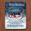 Friends Stop Being Friends & Become Sisters - Personalized Custom Christmas Wooden Card With Pop Out Ornament - Gift For Bestie, Best Friend, Sister, Birthday Gift For Bestie And Friend, Christmas Gift