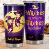 Witches By Nature - Personalized Witch Tumbler - Gift For Witches, Bestie, Best Friend, Sister, Birthday Gift For Bestie And Friend, Halloween Gift