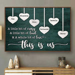 A Whole Lot Of Love - Personalized Horizontal Poster - Gift For Couples, Husband Wife
